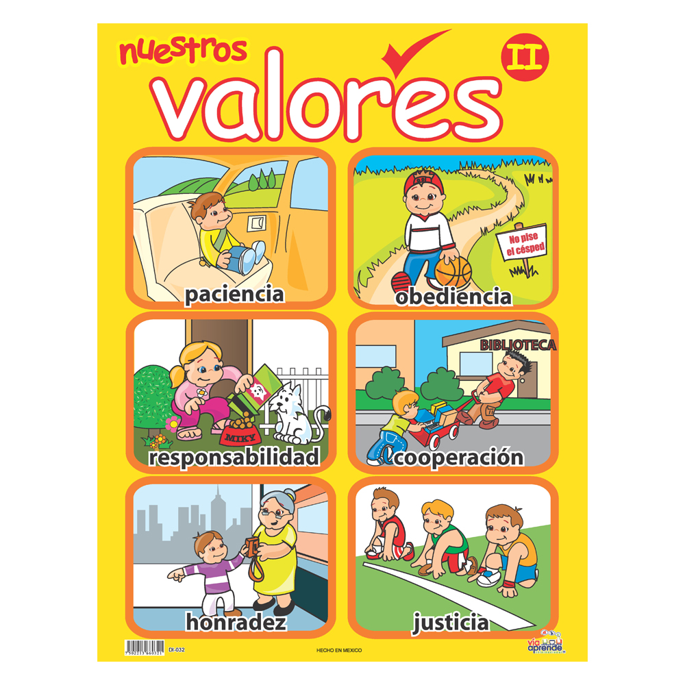 Lamina Nuestros Valores II